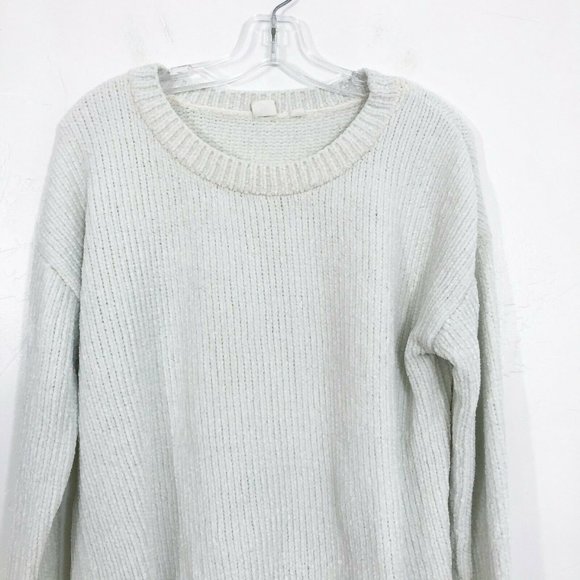 Gap Ivory Chenille Scoop Neck Pullover Sweater - Picture 2 of 7